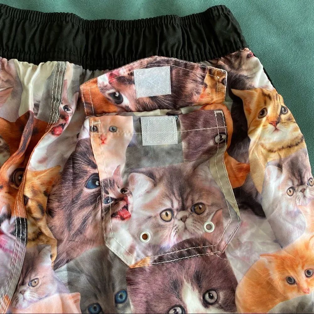 Men’s Cat Swim Trunks - Picture 6 of 10